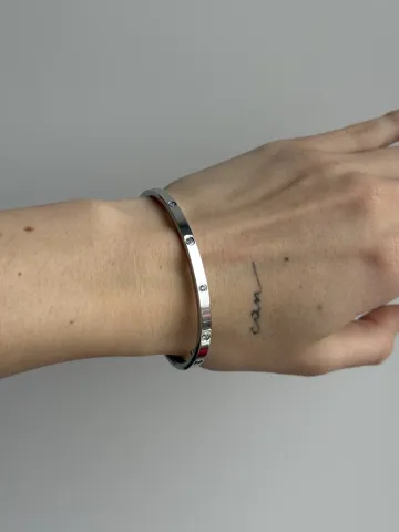 Cartier love silver