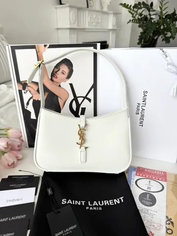 Yves Saint Laurent Hobo Le 5 A 7 White/Gold