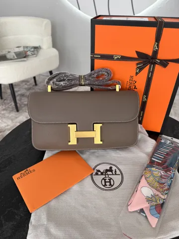 Hermes Constance Gray Gold