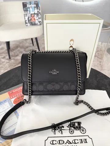 Coach Black Silver
