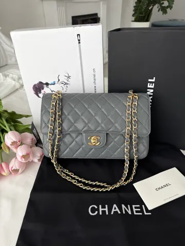Chanel Grey Gold Texture