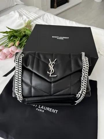 Yves Saint Laurent Puffer Black Silver