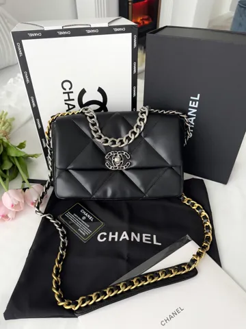 Chanel Black Silver/Gold