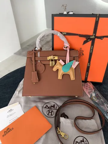 Hermes Kelly 25 Brown Gold