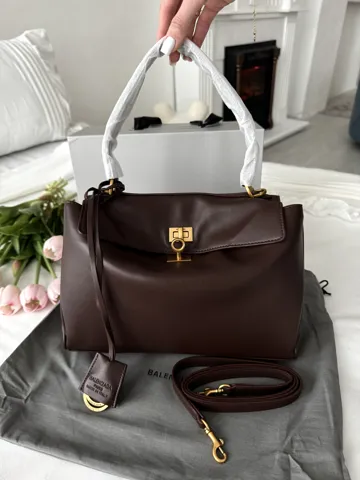 Balenciaga Rodeo Chocolate Gold