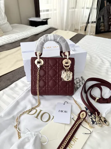 Dior Lady Burgundy Gold