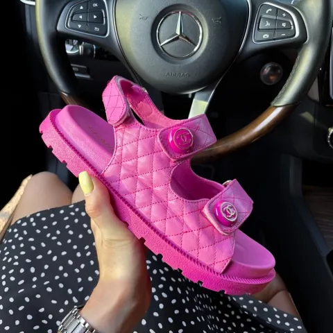 Chanel Sandal Pink Premiun
