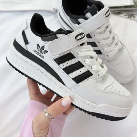 Adidas Forum White Black New