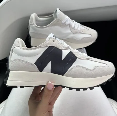 New Balance 327 White Black Premium