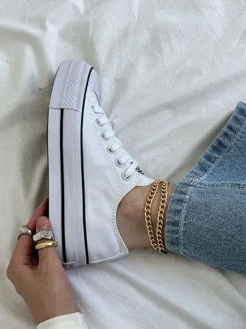 Converse All Star Low Platform White