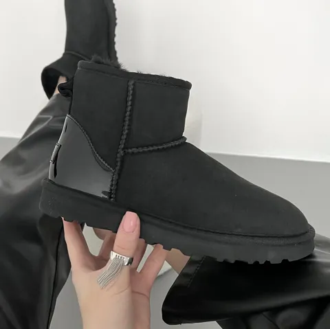 Ugg Classic Mini Black Metallic Premium
