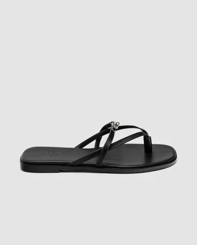 Hermes Miss Sandal Black