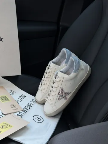 Golden Goose Super-Star LTD with Multicolor Glitter Star