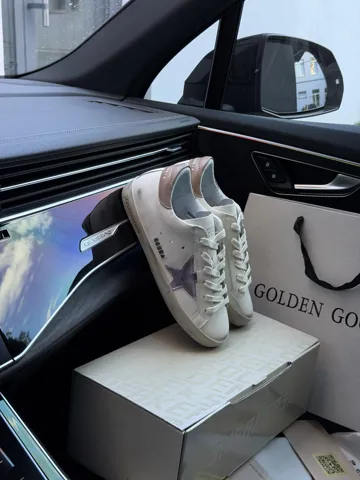 Golden Goose Super-Star Ice White Orchid Pink
