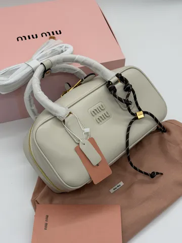 Miu Miu Arcadie Beige leather bag