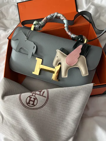 Hermès Constance 26 Bag in Gris Meyer Epsom Leather with Gold Hardware