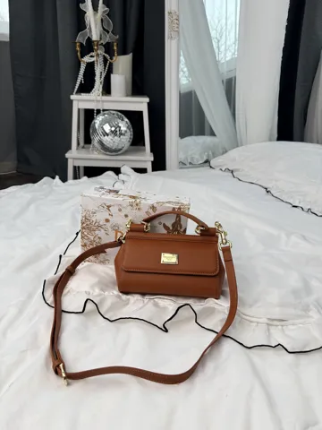 Dolce & Gabbana Mini Sicily Camel Bag