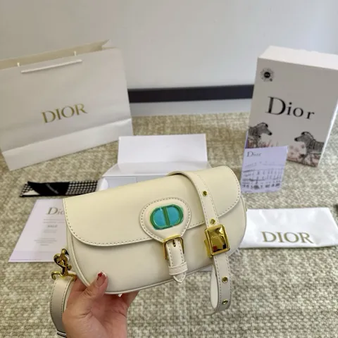 Dior Bobby Bag in Ivory with Gold