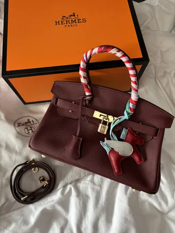 Hermes Birkin 30 Bordeaux Gold Hardware