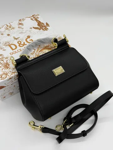 Dolce & Gabbana Medium Sicily Black Bag