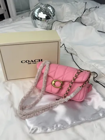 Coach Coach Tabby Shoulder Bag Pink with Gold Hardware