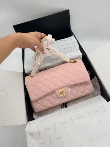 Chanel Classic Flap 25 Pink Gold Hardware