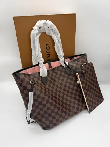 Louis Vuitton Neverfull MM Damier Ebene with Pochette