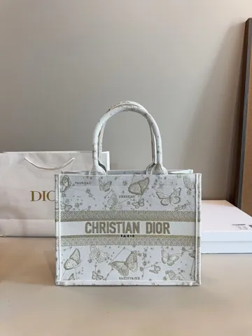 Dior Book Tote Butterfly Embroidery