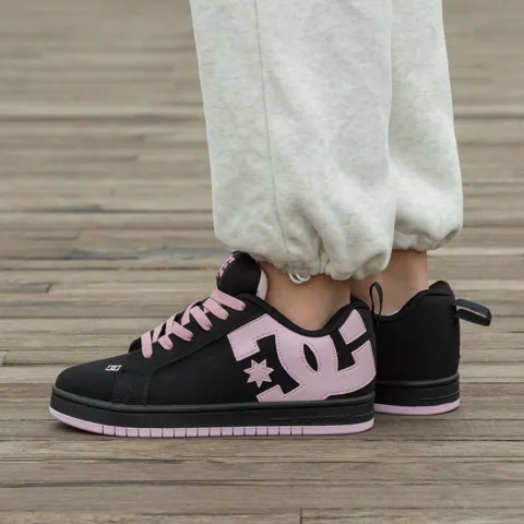 DC Court Graffik Black Pink