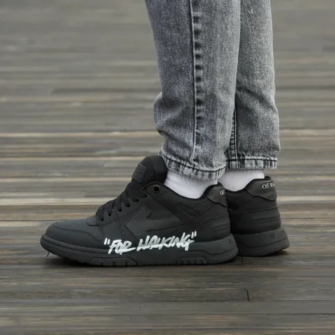 Off White Out Of Office Black "For Walking"