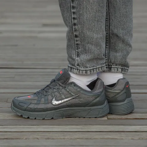 Nike P-6000 Dark Grey Red