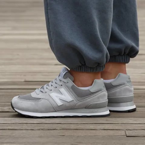 New Balance 574 Grey White