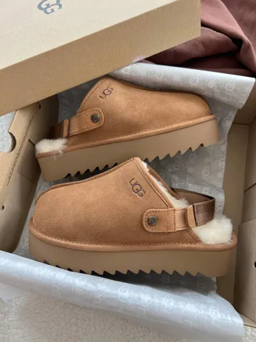 Lanah Clog Chestnut Platform