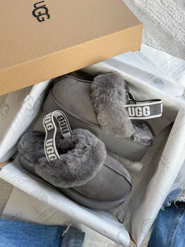 Funkette Slipper Platform Grey
