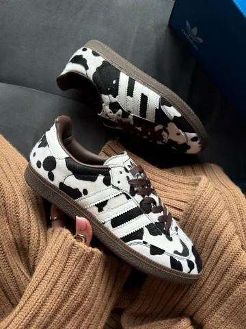Samba OG Cow Print Dark Brown White