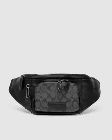 Coach Track Belt Bag Grey/Black