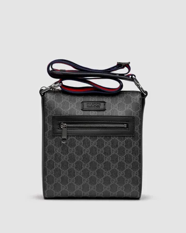 Gucci GG Supreme Shoulder Bag Grey