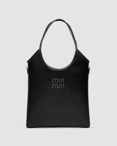Miu Miu Ivy Leather Bag Black