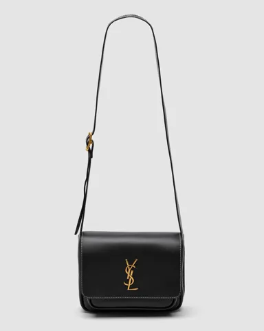 Saint Laurent Niki Besace in Leather Black/Gold