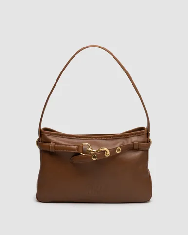 Miu Miu Aventure Nappa Leather Bag Brown