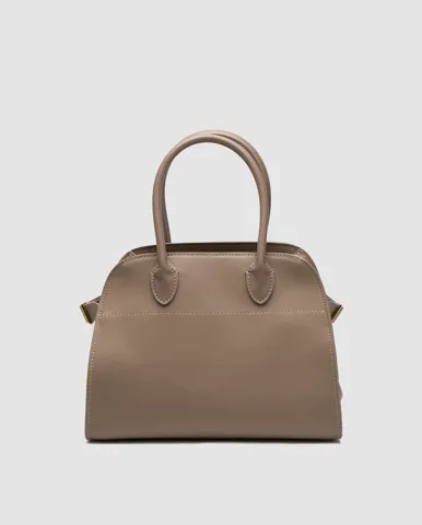 The Row Soft Margaux 26 Bag in Leather Brown Capucines