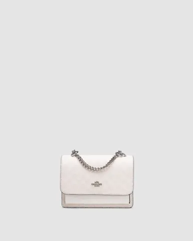 Coach Mini Klare Crossbody in Signature Canvas White