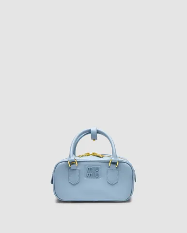 Miu Miu Arcadie Leather Bag Blue