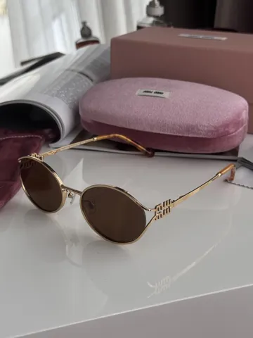 Miu Miu Brown/Gold SMU52Y FE09S 55/20/130