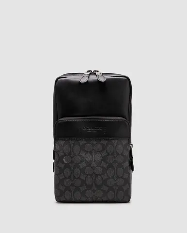 Coach Gotham Pack In Signature Canvas/Black