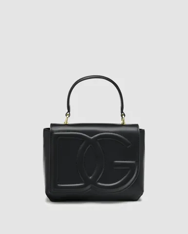 Dolce&Gabbana Calfskin DG Logo Bag Crossbody Bag Black