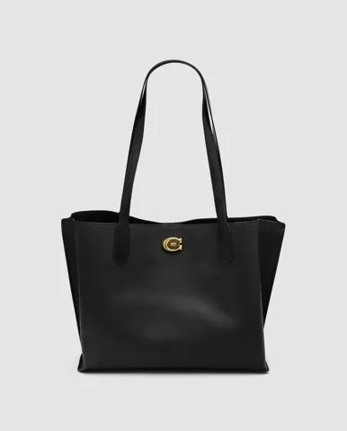 Coach Willow Tote 34 In Black