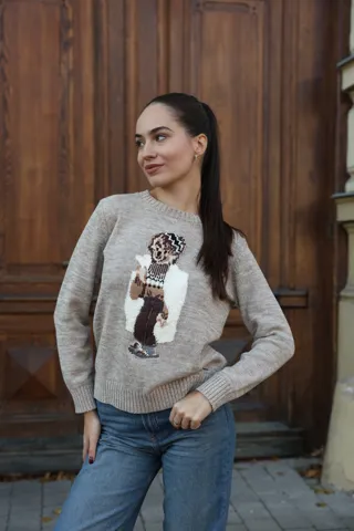 Polo Ralph Lauren Polo Bear Crewneck Sweater Light Brown