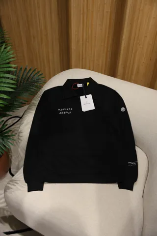 Moncler x FRGMT Hiroshi Fujiwara Cotton Zip-Up Sweatshirt Black