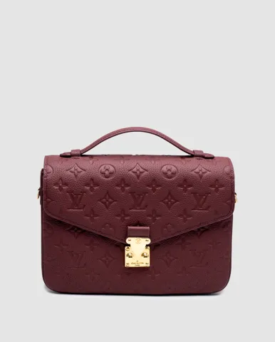 Louis Vuitton Pochette Métis Monogram Empreinte Burgundy